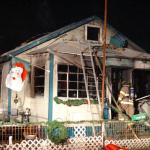 photo by Tom Hindman of a House fire in South Charleston.