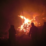photo by Nutter Fort VFD of a structure fire in Summit Park, WV.