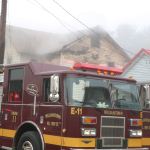 photo by Jody Murphy of a house fire in Williamstown.