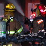 photo by Ron Gooden of a house fire in Belington WV.